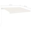 vidaXL Auvent automatique sur pied 350x250 cm Cr&egrave;me