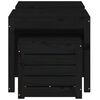 vidaXL Ensemble de boîtes de jardin 3 pcs noir bois de pin massif