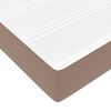 VidaXL Cadre de lit ottoman et matelas cappuccino 120x200cm similicuir
