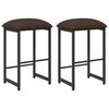 vidaXL Tabouret de bar 2 pc Taupe 40 x 32 x 74 cm Bois d'ing&eacute;nierie