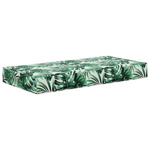 vidaXL Coussin de Si&egrave;ge d'Ext&eacute;rieur Feuilles Tropicales 80 x 40 x 8 cm