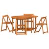vidaXL Table de Jardin 5 pcs Marron Bois d'Acacia Massif