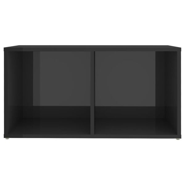 vidaXL Ensemble de meubles TV 8 pcs Gris brillant Bois d'ingénierie