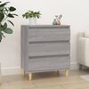 vidaXL Buffet Sonoma gris 60x35x70 cm Bois d'ingénierie