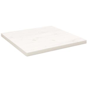 vidaXL Dessus de table blanc 40x40x2,5 cm bois de pin massif