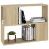 vidaXL Meuble TV Ch&ecirc;ne sonoma 80x24x63 cm Bois d'ing&eacute;nierie
