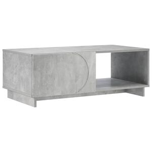 vidaXL Table basse Gris b&eacute;ton 95 x 50,5 x 35 cm Bois d'ing&eacute;nierie