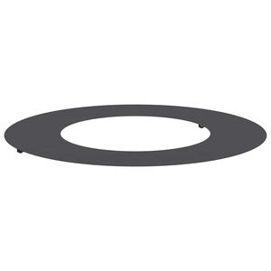 vidaXL adapt&eacute; pour anneau d'arbre plat Noir &Oslash;40 / 70 cm Acier