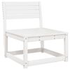 vidaXL Canap&eacute; de jardin blanc bois de pin massif