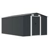 vidaXL Abri de jardin 257x392x181 cm M&eacute;tal Anthracite