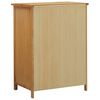 vidaXL Garde-robe 76x52x105 cm Bois de ch&ecirc;ne massif