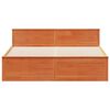 vidaXL Cadre de lit sans matelas avec t&ecirc;te de lit 180x200 cm bois pin