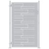 vidaXL Porte de Jardin 85 x 144 cm Acier inoxydable Verrouillable