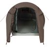 vidaXL Tente de camping tunnel 2 personnes marron imperméable