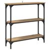vidaXL Table console Ch&ecirc;ne artisanal 75 x 22,5 x 75 cm