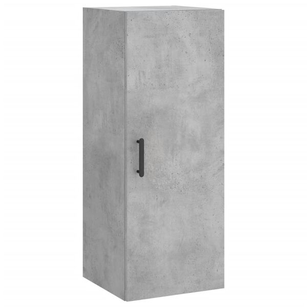 vidaXL Armoire murale gris béton 34,5x34x90 cm