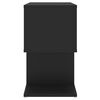 vidaXL Tables de chevet 2 pcs noir 50x30x51,5 cm bois d'ingénierie