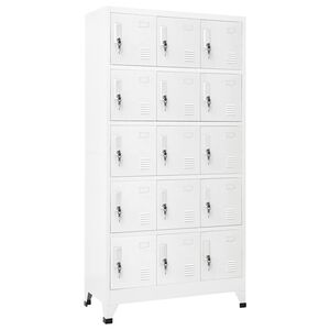 vidaXL Armoire &agrave; casiers Gris clair 90x40x180 cm Acier