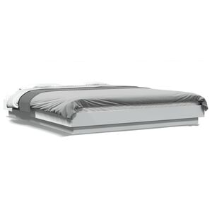 vidaXL Cadre de lit sans matelas blanc 160x200 cm