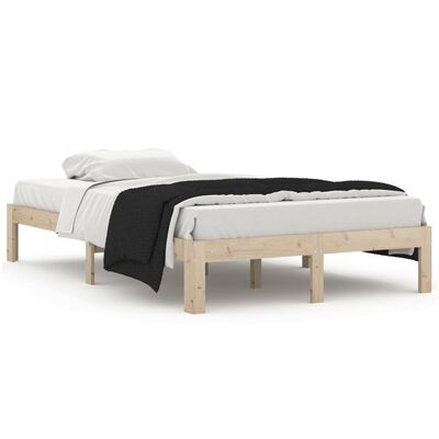 vidaXL Cadre de lit sans matelas bois de pin massif 120x200 cm