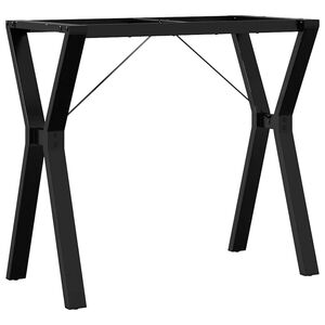 vidaXL Pieds de table &agrave; manger cadre en Y 80x40x73 cm acier