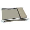 vidaXL Chaises longues pliables lot de 2 Acier et tissu Taupe