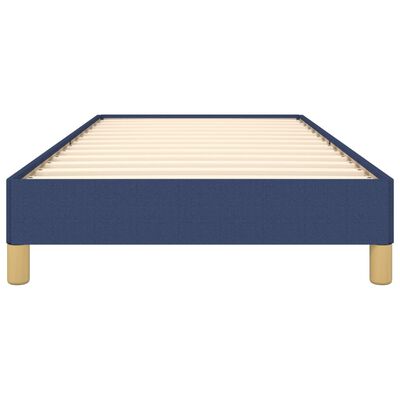 vidaXL Cadre de lit sans matelas bleu 90x190 cm tissu