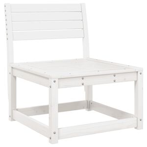 vidaXL Canap&eacute; de jardin blanc bois de pin massif
