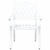 vidaXL Chaise de jardin 2 pcs Blanc 56 x 55 x 92,5 cm Aluminium