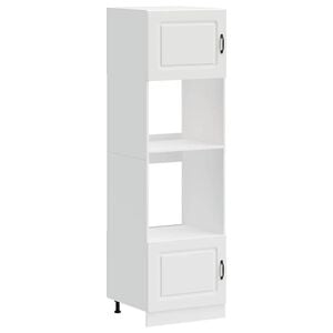 vidaXL Armoires de four 2 pcs Kalmar blanc bois d'ing&eacute;nierie