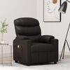 vidaXL Fauteuil électrique de massage Noir Similicuir