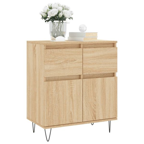 vidaXL Buffet Ch&ecirc;ne sonoma 60x35x70 cm Bois d'ing&eacute;nierie