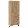 vidaXL Haut Armoire 2 pcs Ch&ecirc;ne artisanal 69,5 x 34 x 180 cm
