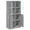 vidaXL Buffet haut avec portes gris sonoma 68x37x142cm bois ingénierie