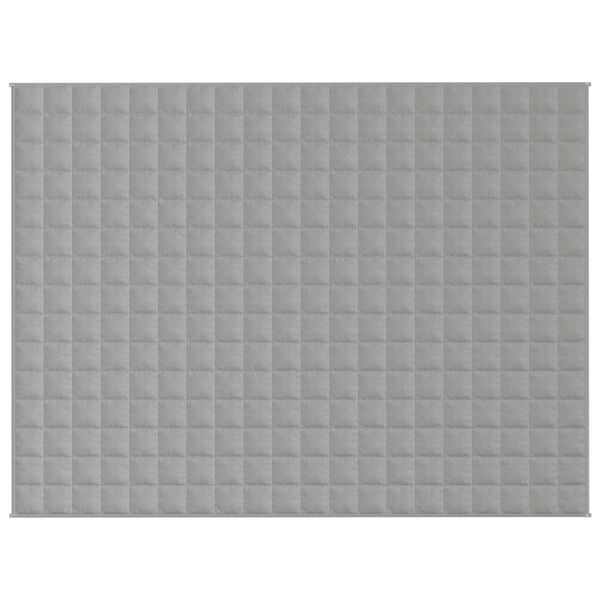 vidaXL Couverture lestée Gris 150x200 cm 11 kg Tissu