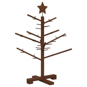 vidaXL Arbre de No&euml;l en bois KOTKA 75 cm Bambou et bois de pin massif