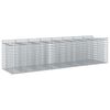 vidaXL Lit sur&eacute;lev&eacute; gabion 4 pc 400 x 100 x 100 cm Acier galvanis&eacute;