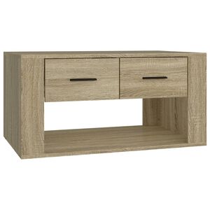 vidaXL Table basse Ch&ecirc;ne sonoma 80x50x40 cm Bois d'ing&eacute;nierie