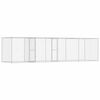 vidaXL Cage pour chien Argent 600 x 200 x 200 cm Acier galvanisé