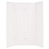 vidaXL Cloison de séparation 4 panneaux Style japonais 160x170cm Blanc