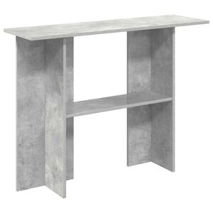 vidaXL Table console Gris b&eacute;ton 100 x 30 x 75 cm Bois d'ing&eacute;nierie