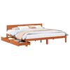 vidaXL Cadre de lit Cire marron 180 x 200 cm Bois de Pin Massif
