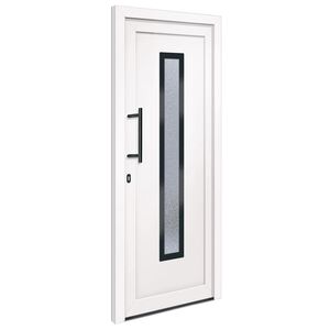 vidaXL Porte d'entr&eacute;e Blanc 88x200 cm PVC