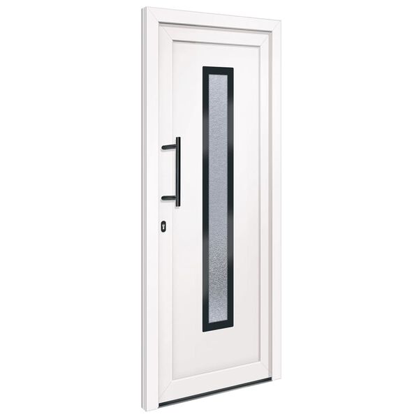 vidaXL Porte d'entr&eacute;e Blanc 88x200 cm PVC