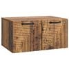 vidaXL Meuble TV mural Bois ancien 59,5 x 41 x 30 cm Bois d'ing&eacute;nierie