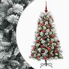 vidaXL Sapin de No&euml;l artificiel articul&eacute; avec boules 150 cm 150 LED