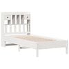 vidaXL Lit biblioth&egrave;que sans matelas blanc 75x190cm bois de pin massif