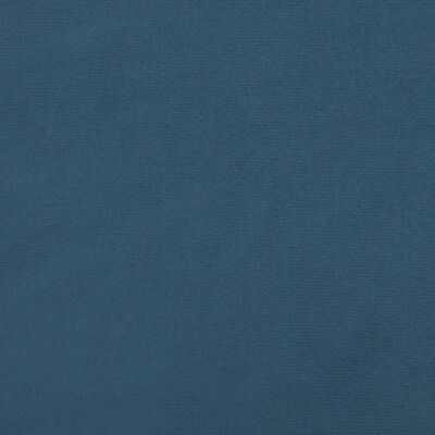 vidaXL Cadre de lit Bleu foncé 140x190 cm Velours
