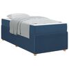 vidaXL Cadre de lit Bleu 90 x 200 cm tissu