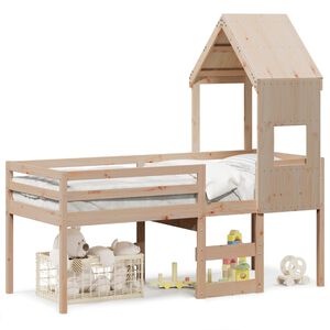 vidaXL Lit haut sans matelas 90x190 cm bois de pin massif